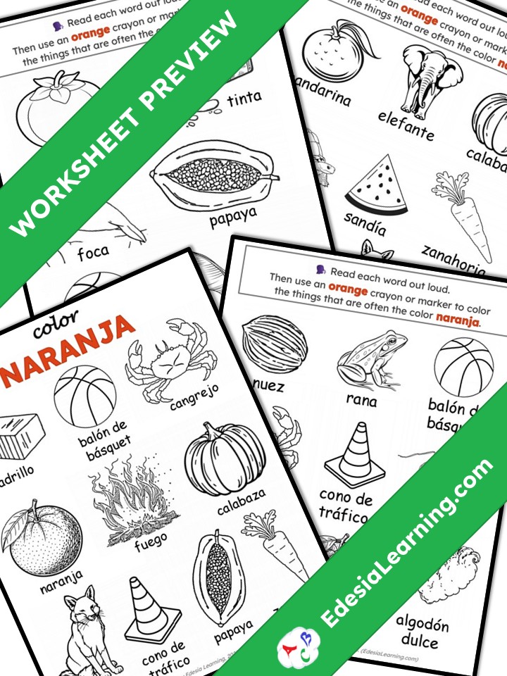 Spanish Color Recognition: Naranja